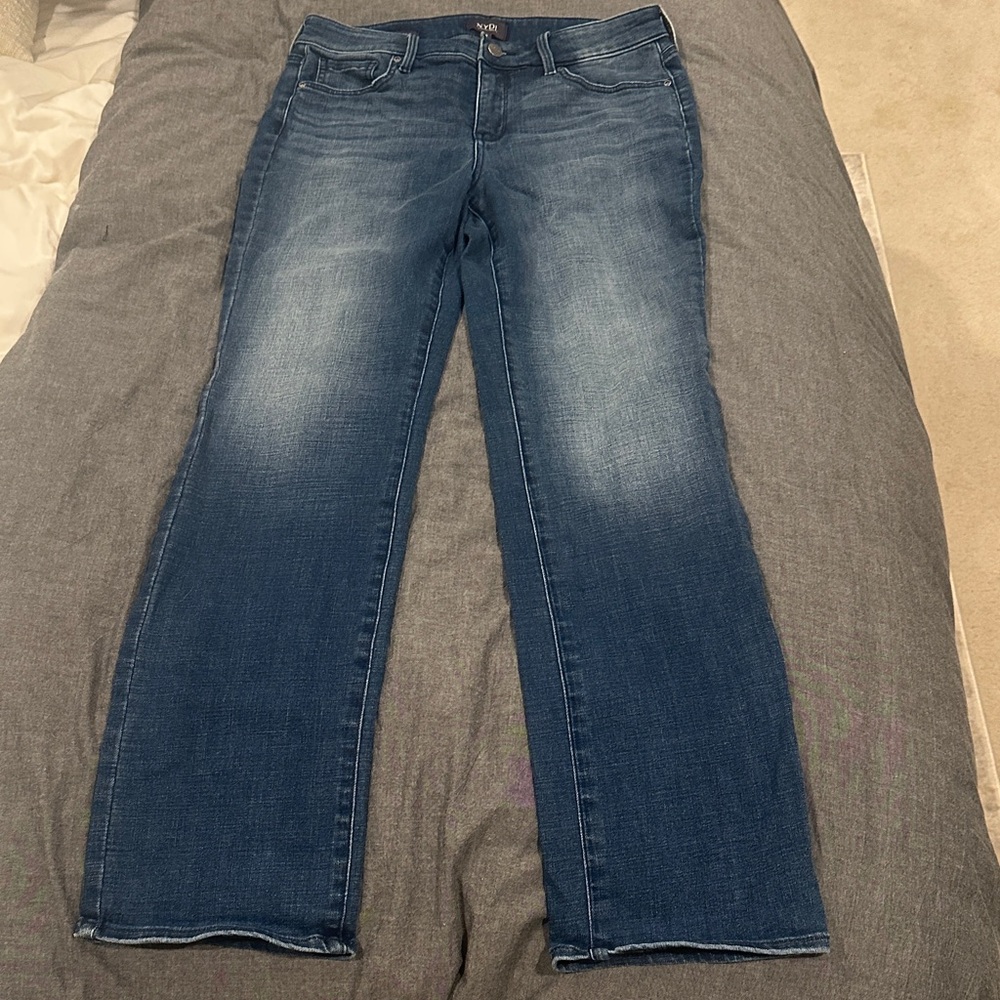 NYDJ Straight Leg Jeans in Deep Blue